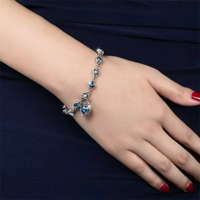 Classic Blue Crystal Zircon Bracelets